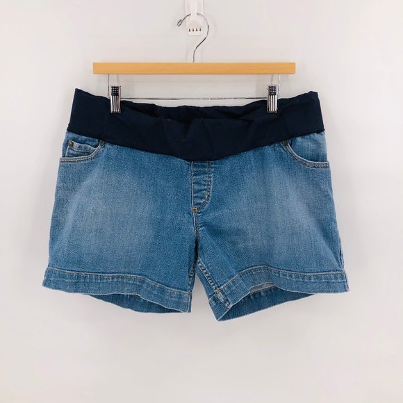 target maternity jean shorts